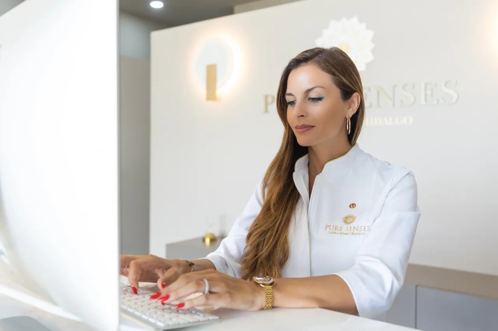 Receção da Pure Senses Clinic